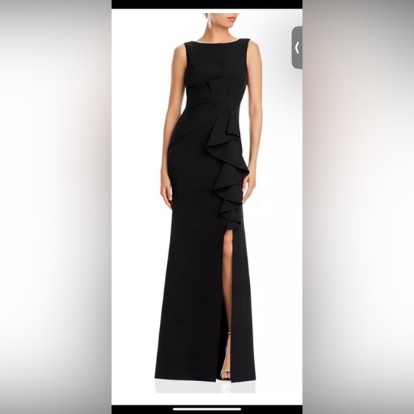 ELIZA J: Ruffle Front Gown size 4 - Picture 4 of 16